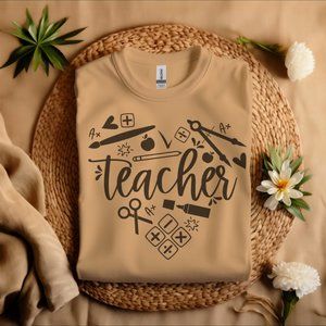 S12 Custom Teacher Shirt, Teacher Team Shirts, Personalized School Tshirt, Teach